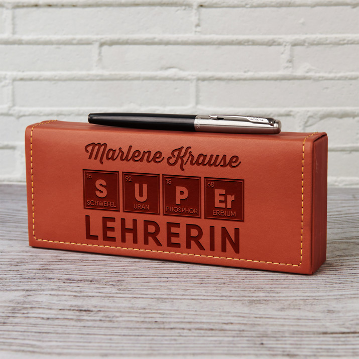 Super Lehrerin - Füller Parker im Etui